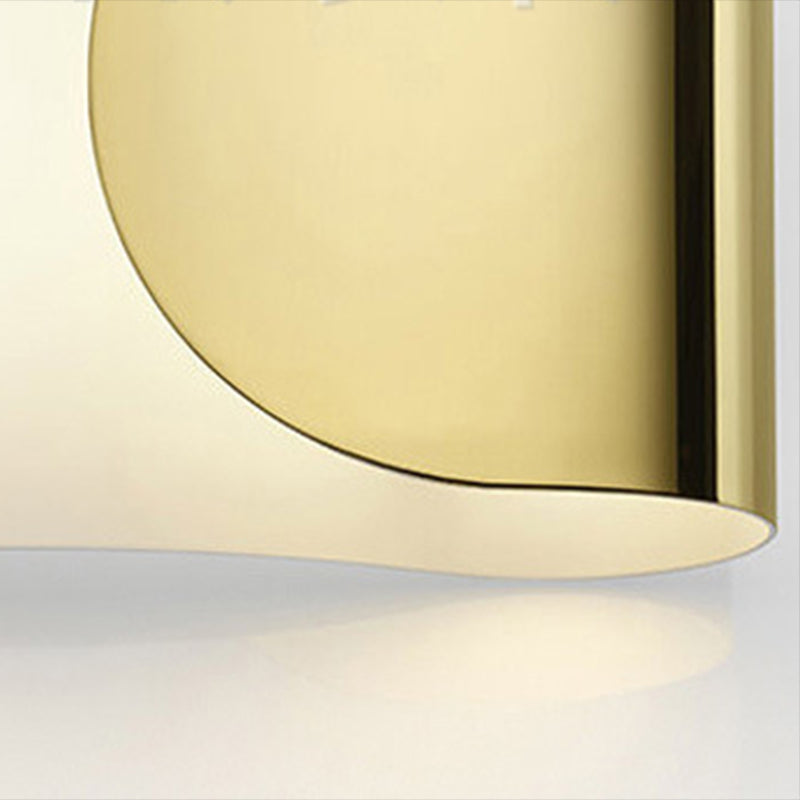 Metal Wall Mounted Sconce Black/White/Gold/Silver Wall Lights for Bedroom