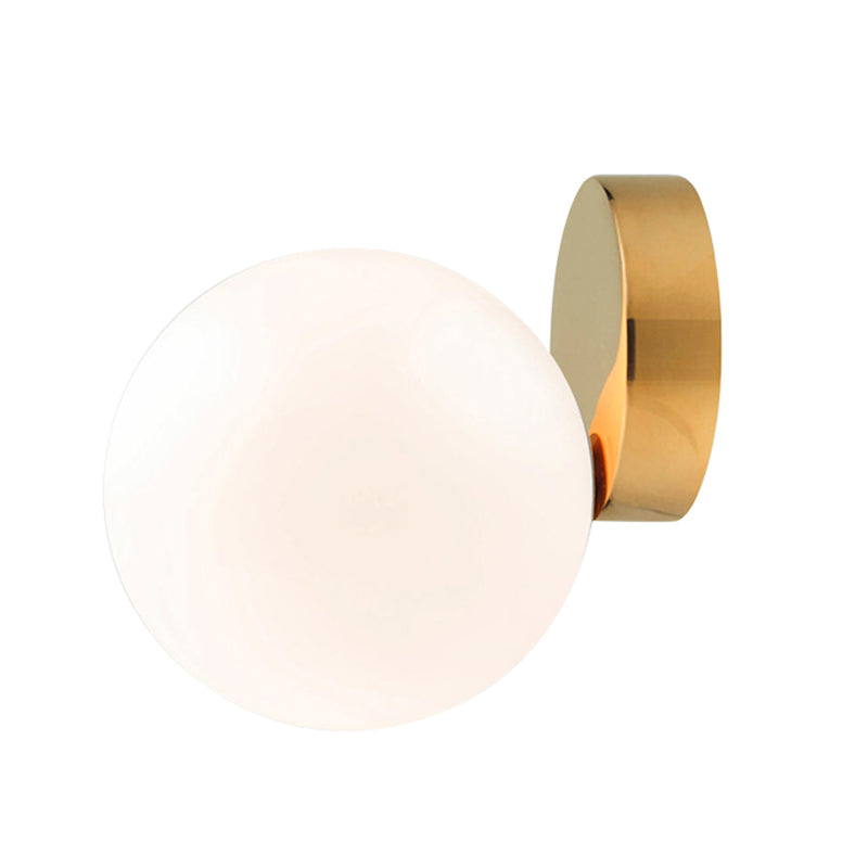 Modern Style Wall Mounted Sconce Glass Shade Wall Lights for Bedroom