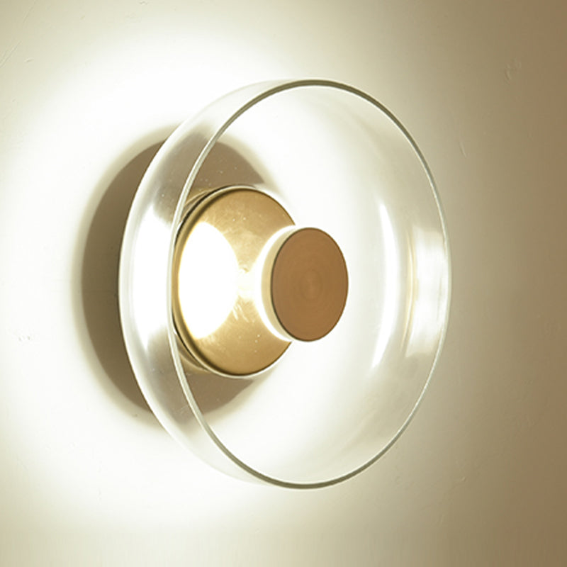 Glass Shade Wall Lights Modern Style Wall Mounted Sconce for Bedroom