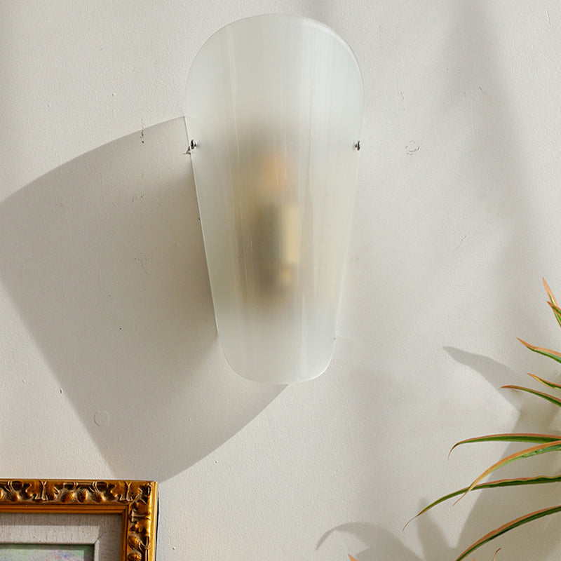 Modern Glass Wall Mounted Lamp 1-Light Wall Lights for Bedroom