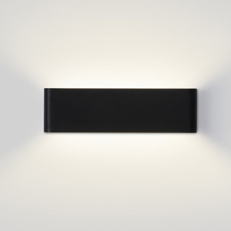 Contemporary Wall Sconce Rectangular Wall Light Fixture with Aluminium