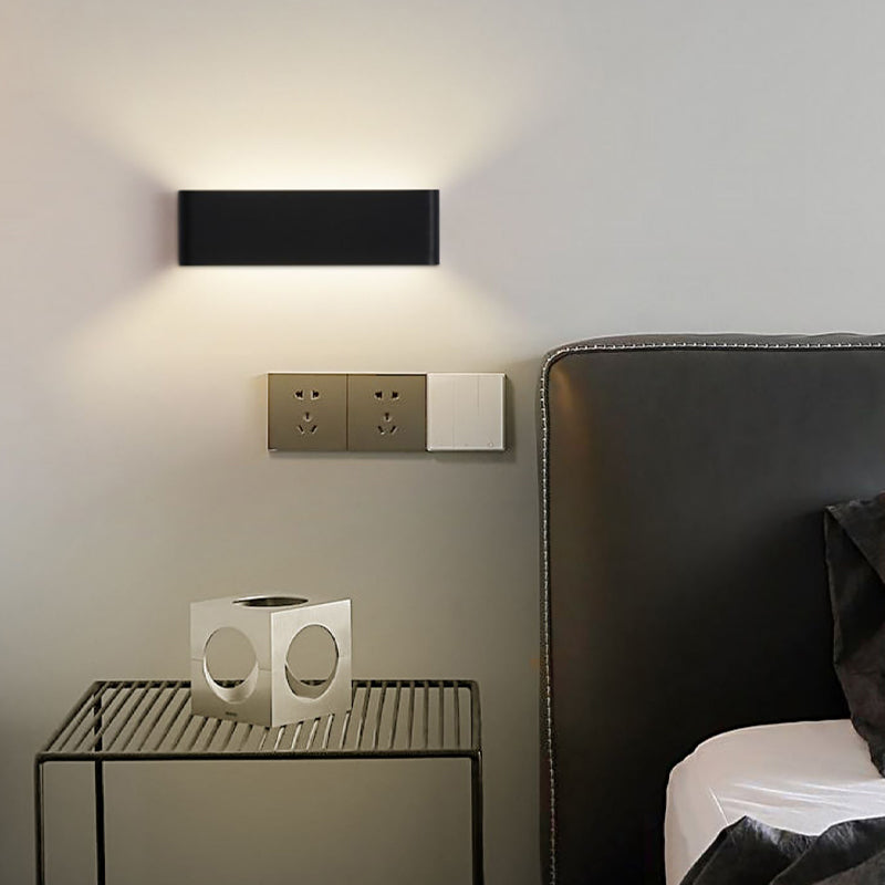 Contemporary Wall Sconce Rectangular Wall Light Fixture with Aluminium