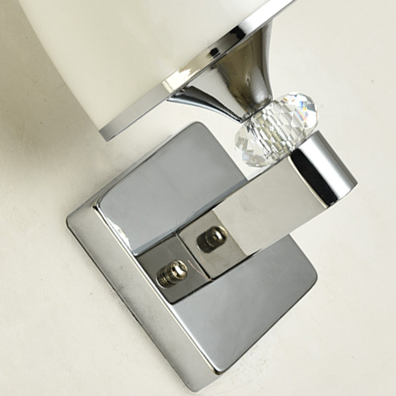 Modern Glass Shade Wall Lamp 1/2-Light Wall Sconce Lighting for Bedroom