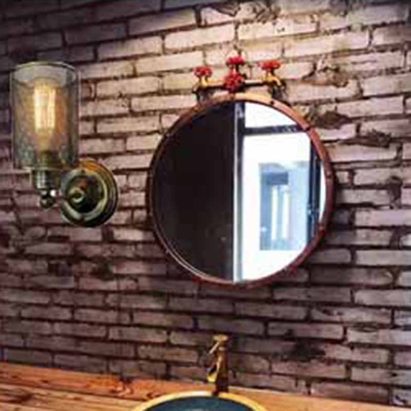 Modern Wall Sconce Adjustable Cylinder Shape Vanity Lamp with Metal Shade for Bathroom