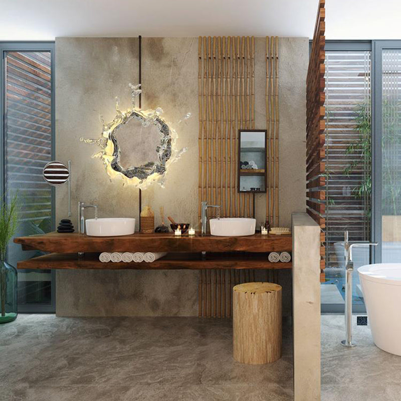 Modern Unique Shape Wall Mounted Light 1 Light Metal Flush Mount Wall Sconce