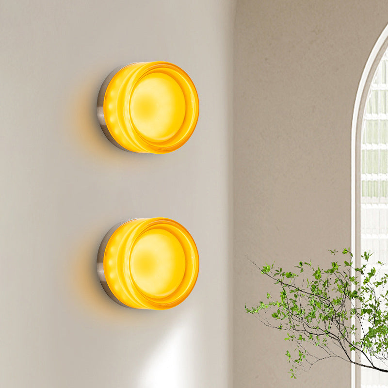 Modern Simple Shape Wall Mounted Light 1 Light Metal Flush Mount Wall Sconce