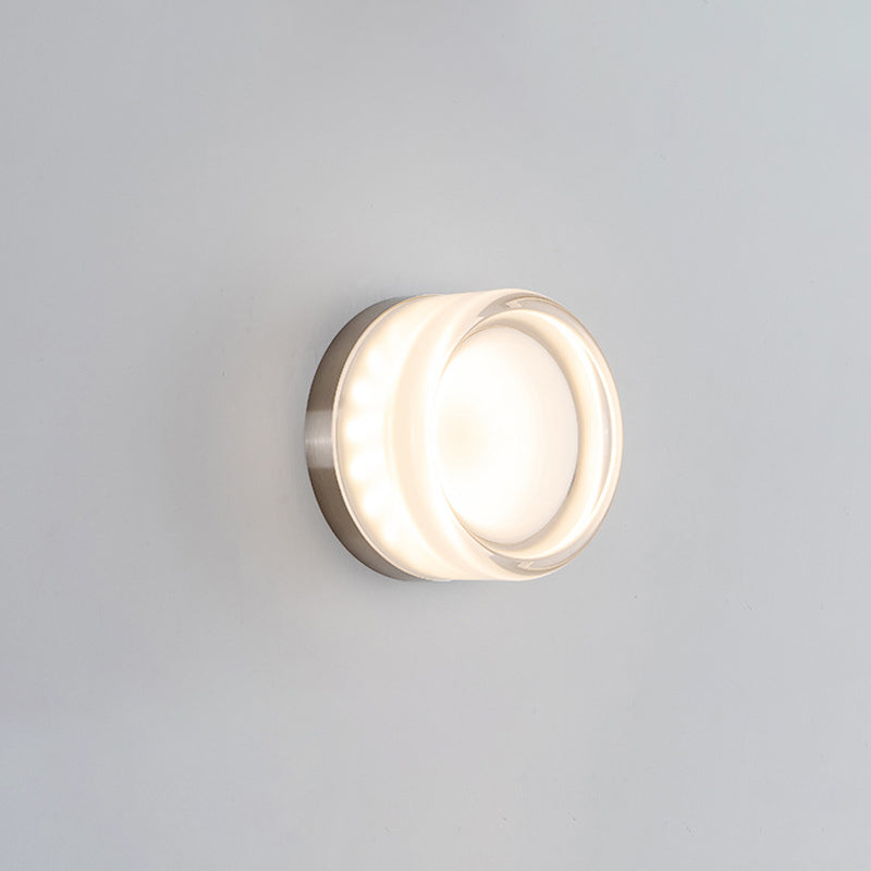 Modern Simple Shape Wall Mounted Light 1 Light Metal Flush Mount Wall Sconce