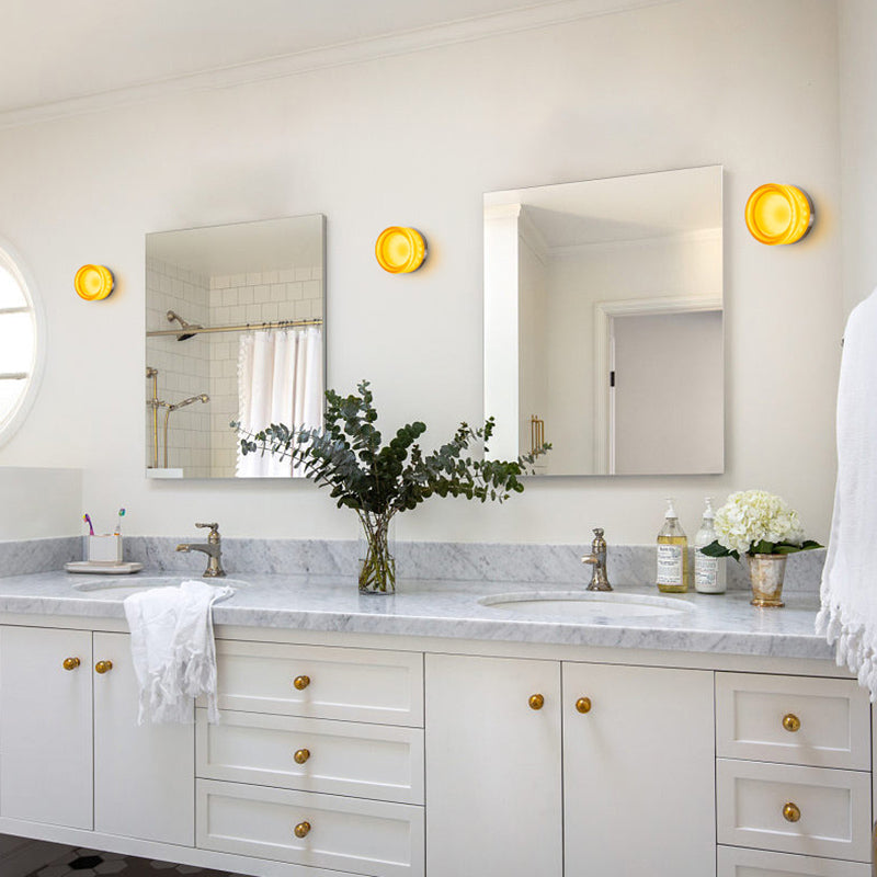 Modern Simple Shape Wall Mounted Light 1 Light Metal Flush Mount Wall Sconce