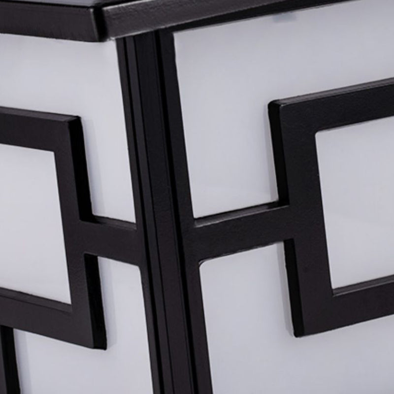 Modern Pillar Lighting Fixture Minimalist LED Solar Lamp for Backyard