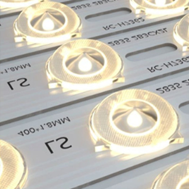 Modern Pillar Lighting Fixture Geometric LED Solar Lamp for Garden