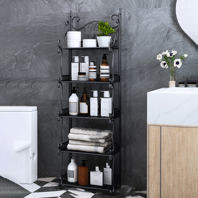 Standard Contemporary Bookcase Open Back Metal Bookshelf with Shelves