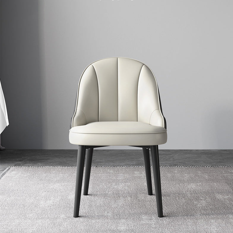 Modern Style Side Chair Leather Parsons Dining Chair for Dining Room