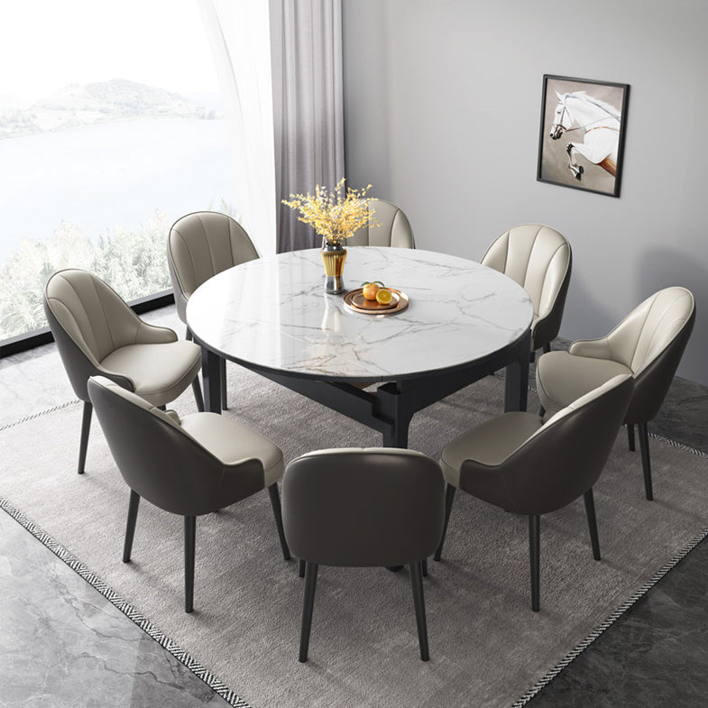 Modern Style Side Chair Leather Parsons Dining Chair for Dining Room