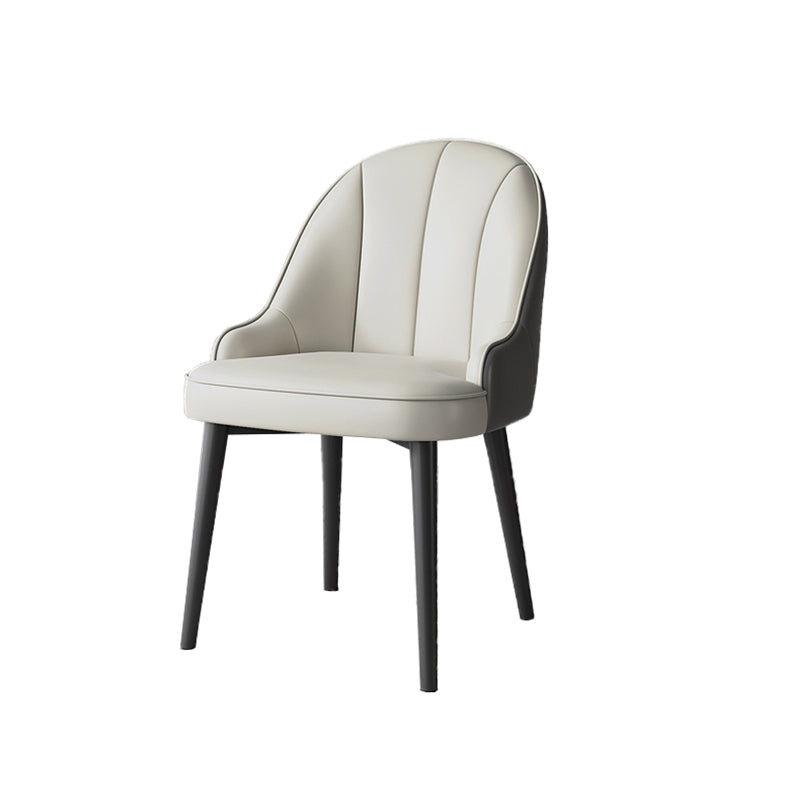 Modern Style Side Chair Leather Parsons Dining Chair for Dining Room