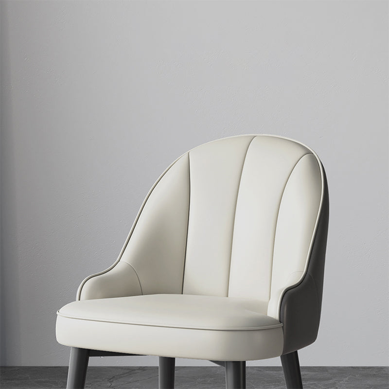 Modern Style Side Chair Leather Parsons Dining Chair for Dining Room