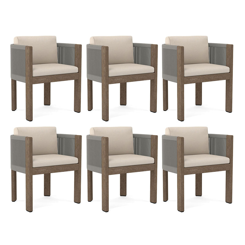 Modern Wicker Dining Armchair Arms included Dining Side Chair