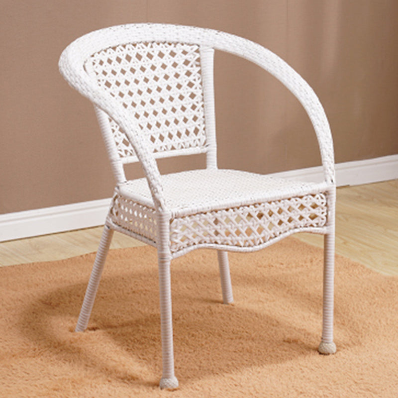 Tropical Outdoors Dining Chairs with Arms Stacking Dining Chairs