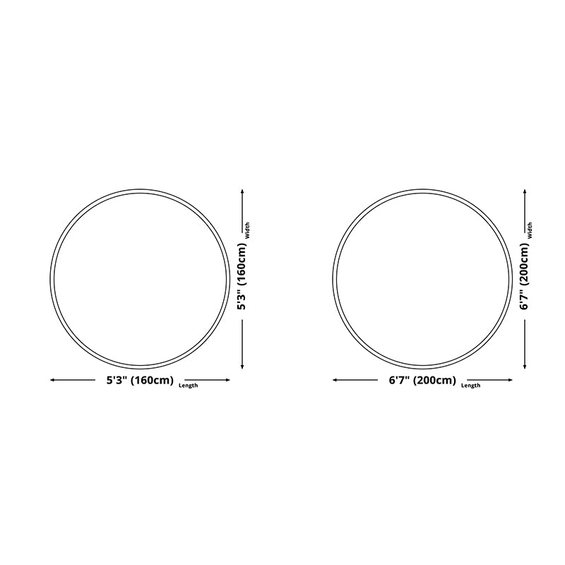 Abstract Printed Area Rug Polyster Non-Slip Backing Round Carpet Bedroom Modern Indoor Rug