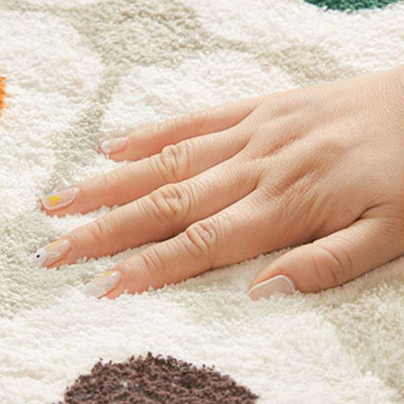 Novelty Lambswool Rug Contemporary Carpet Floral Print Living Room Stain Resistant Carpet