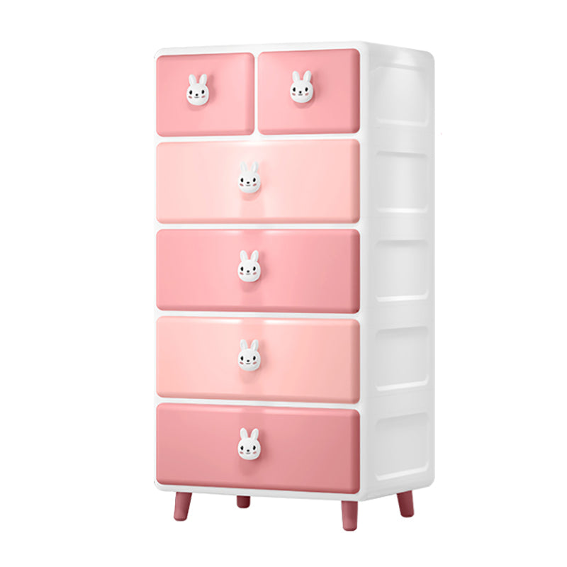 Plastic with 6 Drawer Contemporary with Lower Storage Drawers Wardrobe Armoire