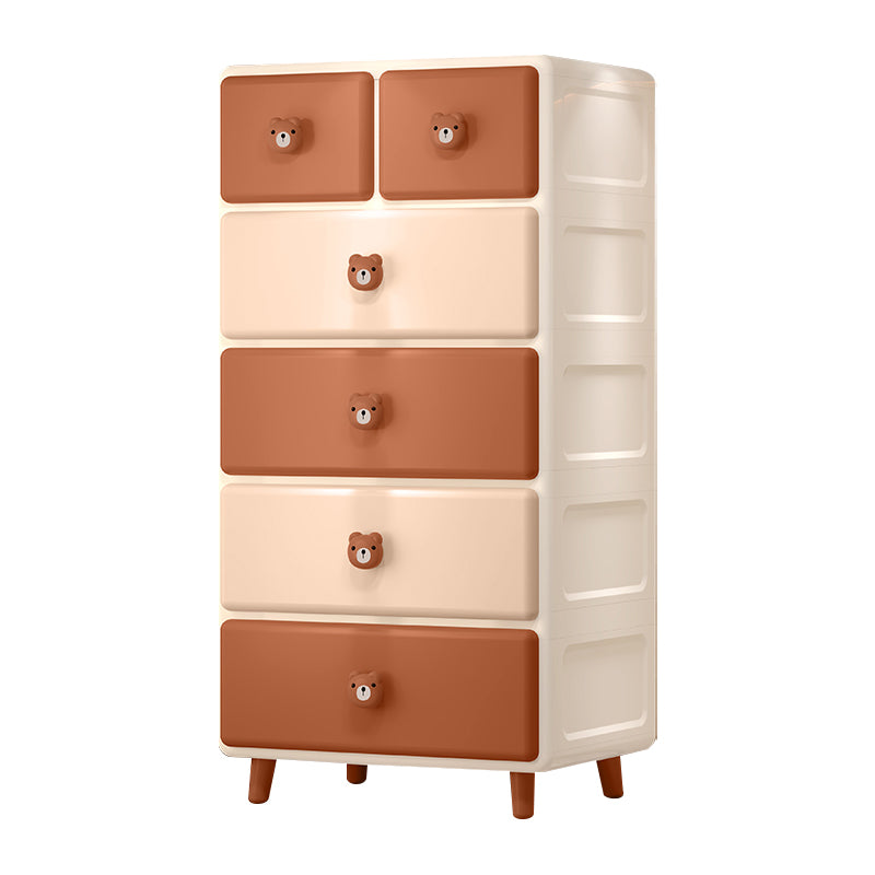 Plastic with 6 Drawer Contemporary with Lower Storage Drawers Wardrobe Armoire