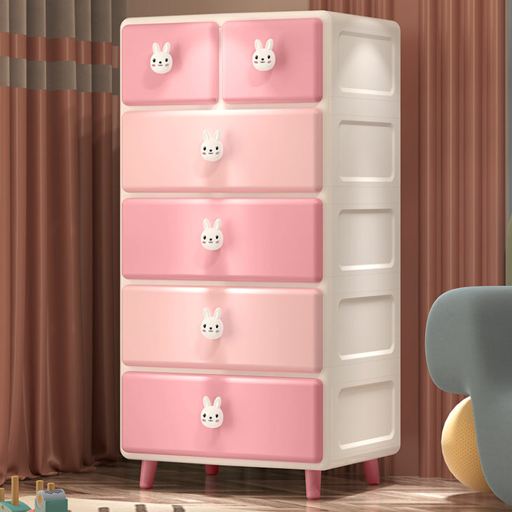 Plastic with 6 Drawer Contemporary with Lower Storage Drawers Wardrobe Armoire