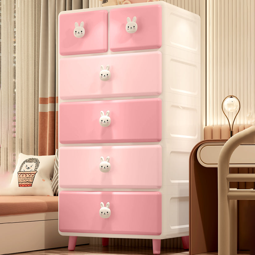 Plastic with 6 Drawer Contemporary with Lower Storage Drawers Wardrobe Armoire