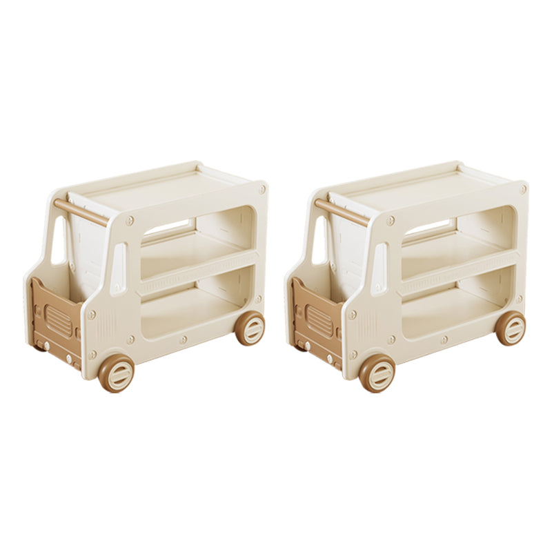 Contemporary Plastic Automobile Theme Kids Bedside Table with Cabinet