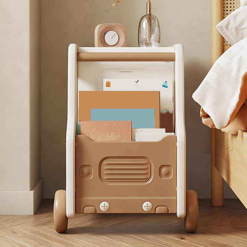 Contemporary Plastic Automobile Theme Kids Bedside Table with Cabinet