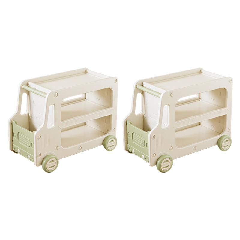 Contemporary Plastic Automobile Theme Kids Bedside Table with Cabinet