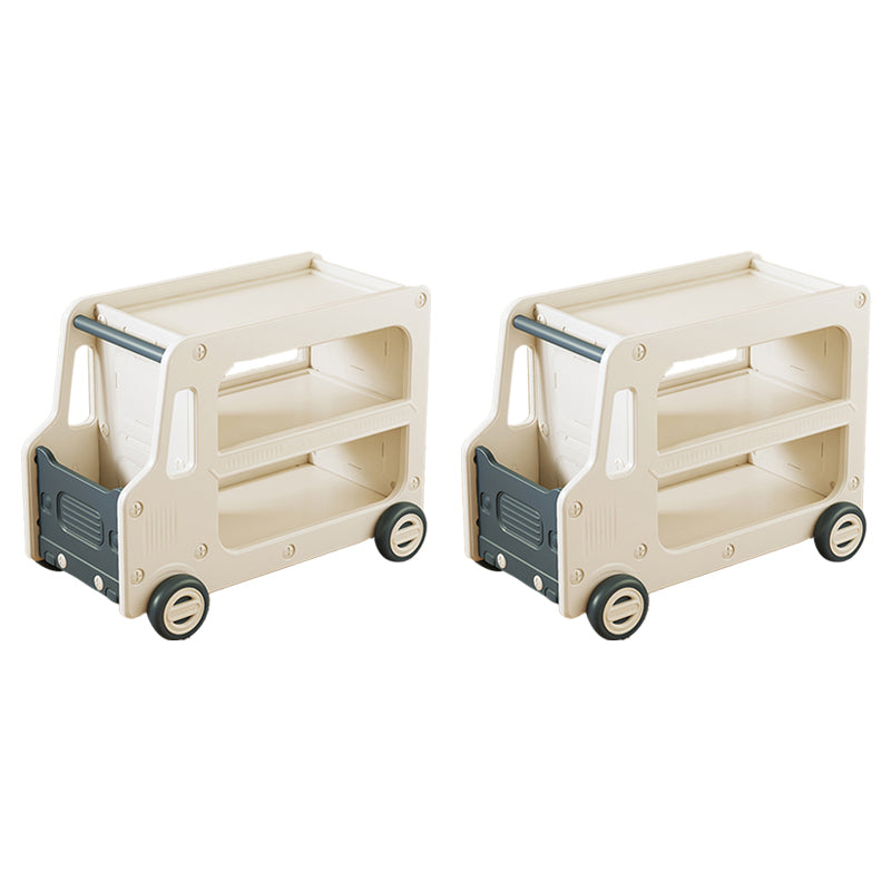 Contemporary Plastic Automobile Theme Kids Bedside Table with Cabinet