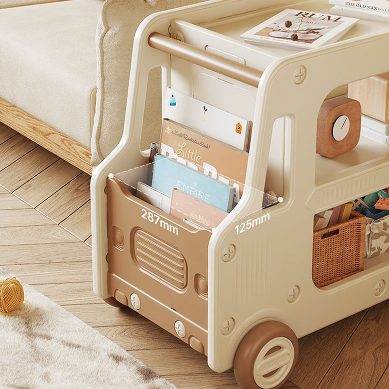 Contemporary Plastic Automobile Theme Kids Bedside Table with Cabinet