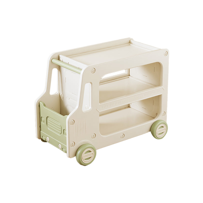 Contemporary Plastic Automobile Theme Kids Bedside Table with Cabinet