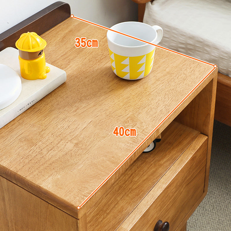 Solid Wood Lighting Not Included Kids Bedside Table with Drawers