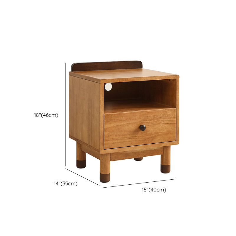 Solid Wood Lighting Not Included Kids Bedside Table with Drawers
