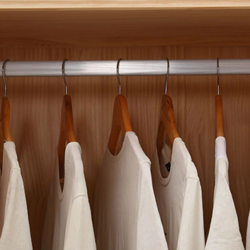 Pine Kid's Wardrobe Contemporary Kids Closet with Lower Storage Drawers