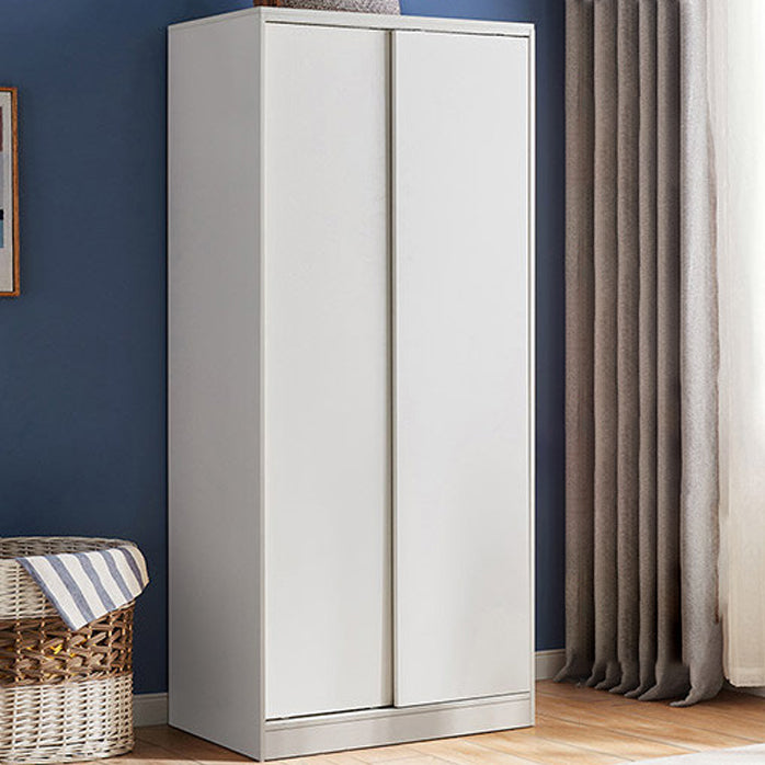 Manufactured Wood Kids Closet Contemporary Armoire Cabinet with Garment Rod