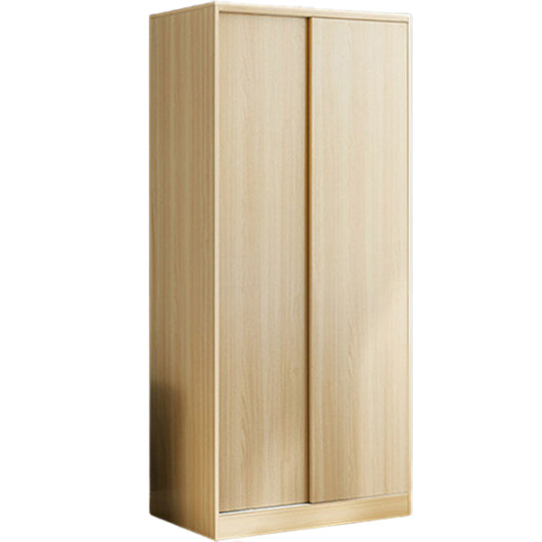 Manufactured Wood Kids Closet Contemporary Armoire Cabinet with Garment Rod