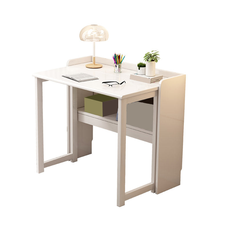 Writing Desk Folding Kids Desk and Chair Set with Storage Shelf