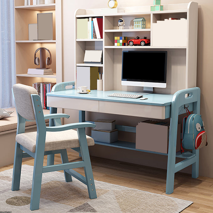 Writing Kids Desk Bedroom with Drawers Kids Study Desk and Chair Set
