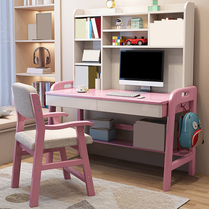 Writing Kids Desk Bedroom with Drawers Kids Study Desk and Chair Set