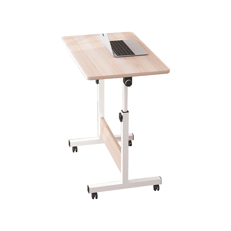 Art Desk with Casters Kids Desk Adjustable Lap Desk Wood and Metal Desk