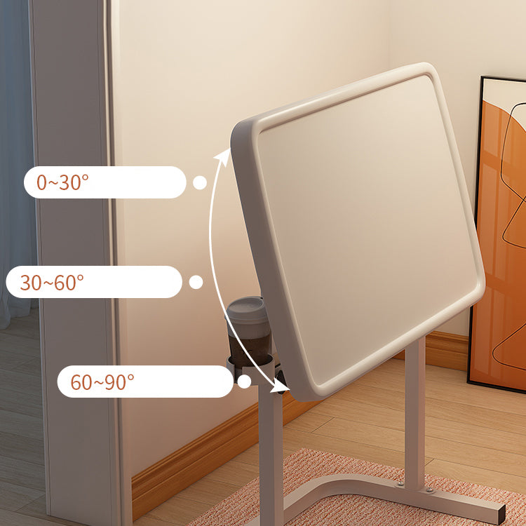 Art Desk with Casters Kids Desk Adjustable Lap Desk Wood and Metal Desk