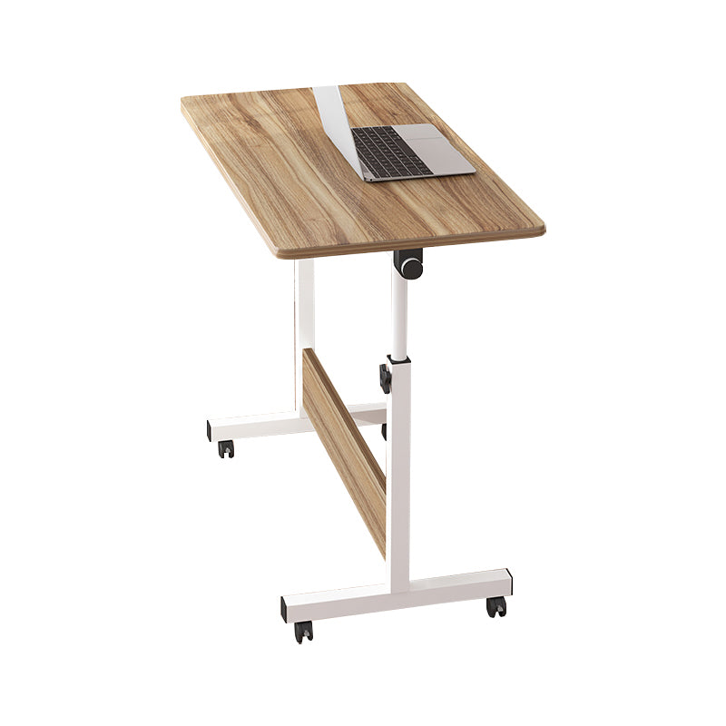 Art Desk with Casters Kids Desk Adjustable Lap Desk Wood and Metal Desk