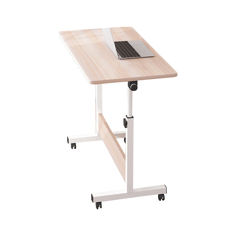 Art Desk with Casters Kids Desk Adjustable Lap Desk Wood and Metal Desk