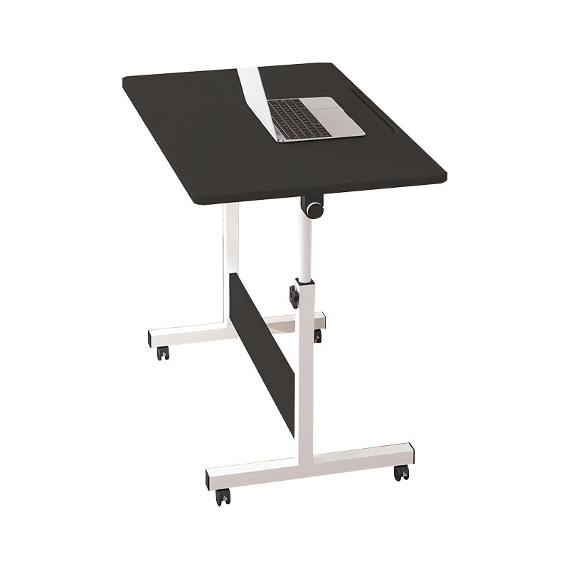 Art Desk with Casters Kids Desk Adjustable Lap Desk Wood and Metal Desk