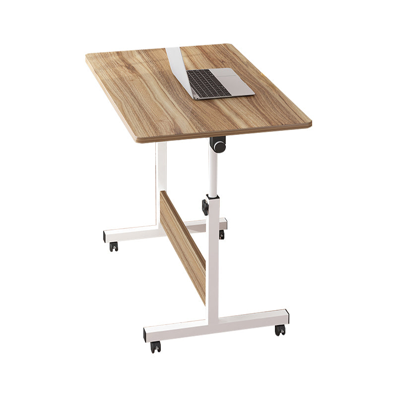 Art Desk with Casters Kids Desk Adjustable Lap Desk Wood and Metal Desk