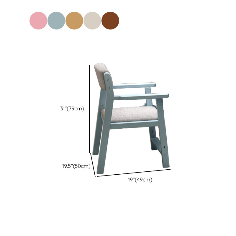 Contemporary Student Table with Side Storage Hook and Storage Drawes