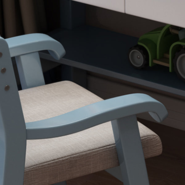 23.62" Width Kids Desks with with Bookshelf Solid Wood Child Desks Writing Desk