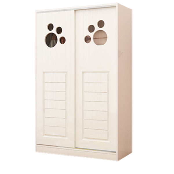 Artificial Wood Hanging Clothes Rack Matte Hanging Clothes Rack